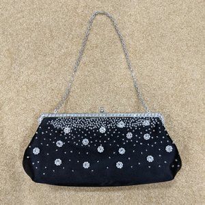 Beaded Black Clutch by Inge Christopher